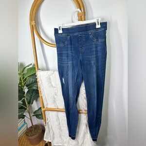 SPANX Denim Pull On Stretchy Skinny Jeans sz M